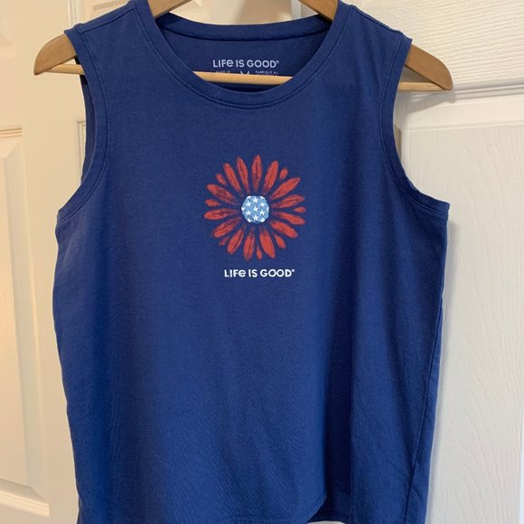 Life is Good Daisy Tank - Picture 1 of 3